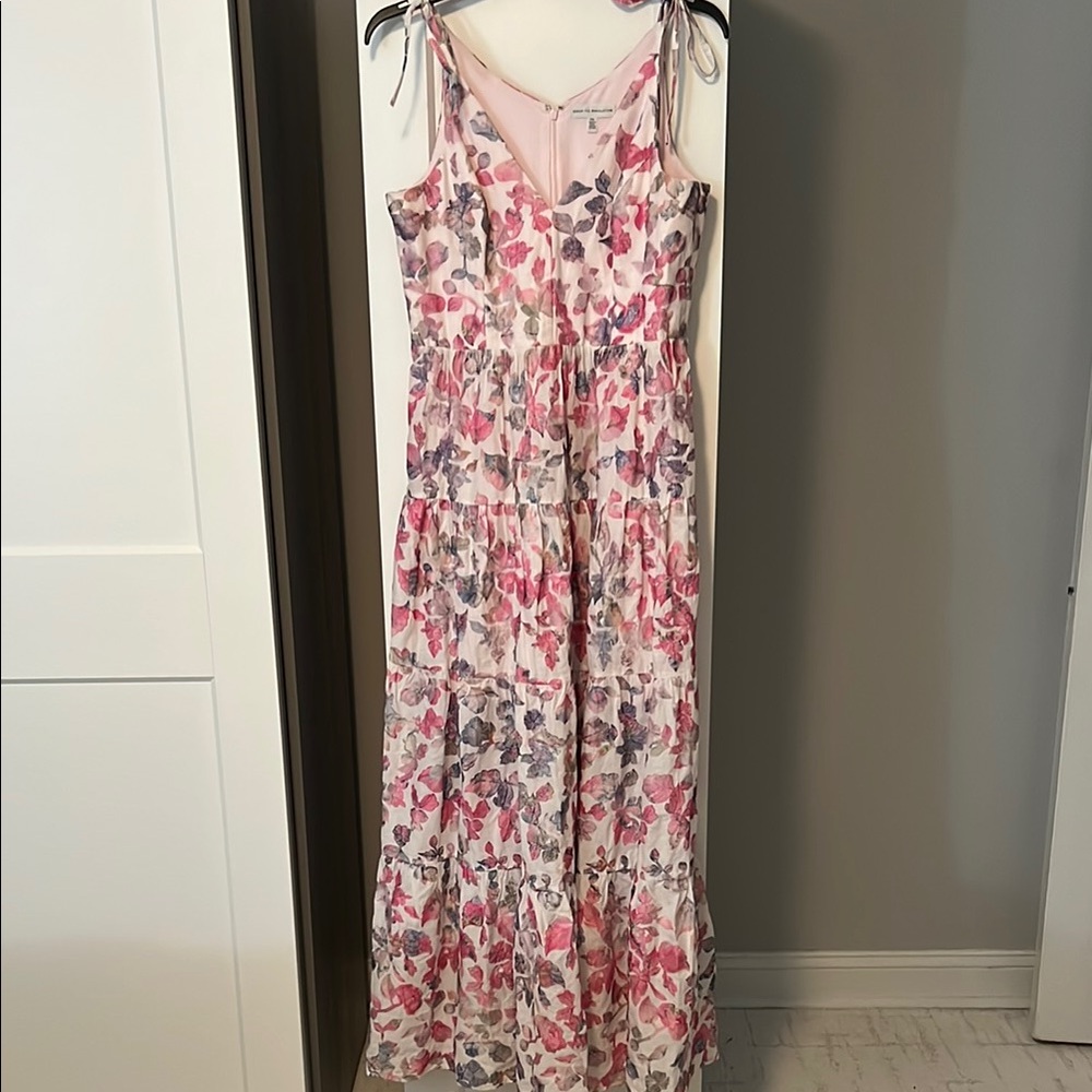 Dress the Population Pink and Purple Floral Dress